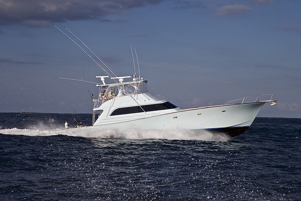 Offshore fishing boat in Isla Mujeres