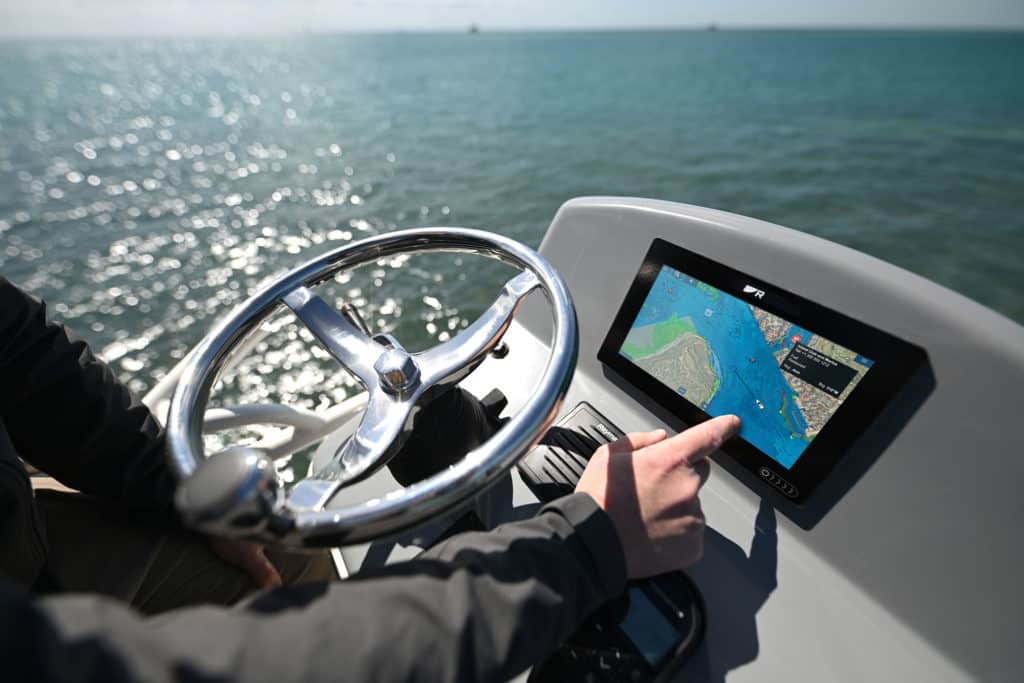 Raymarine Axiom+ installed in fishing boat tower