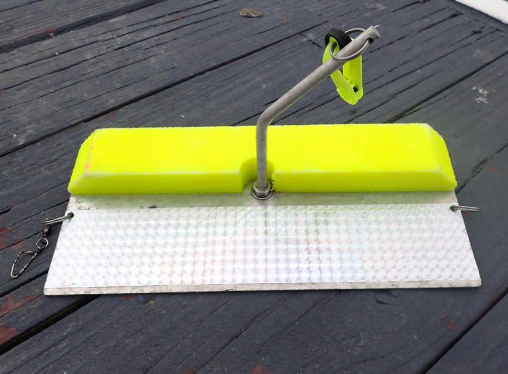 Trophy Stalker planer board used for trolling live eels