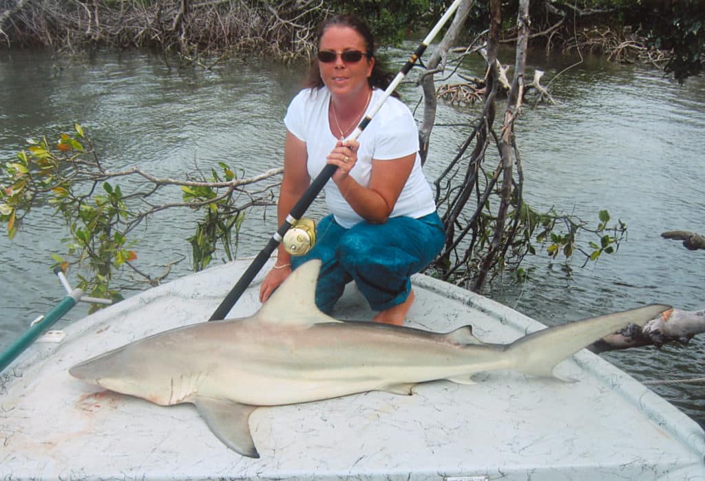 49 1/2-POUND BLACKTIP SHARK, 6-POUND LINE CLASS