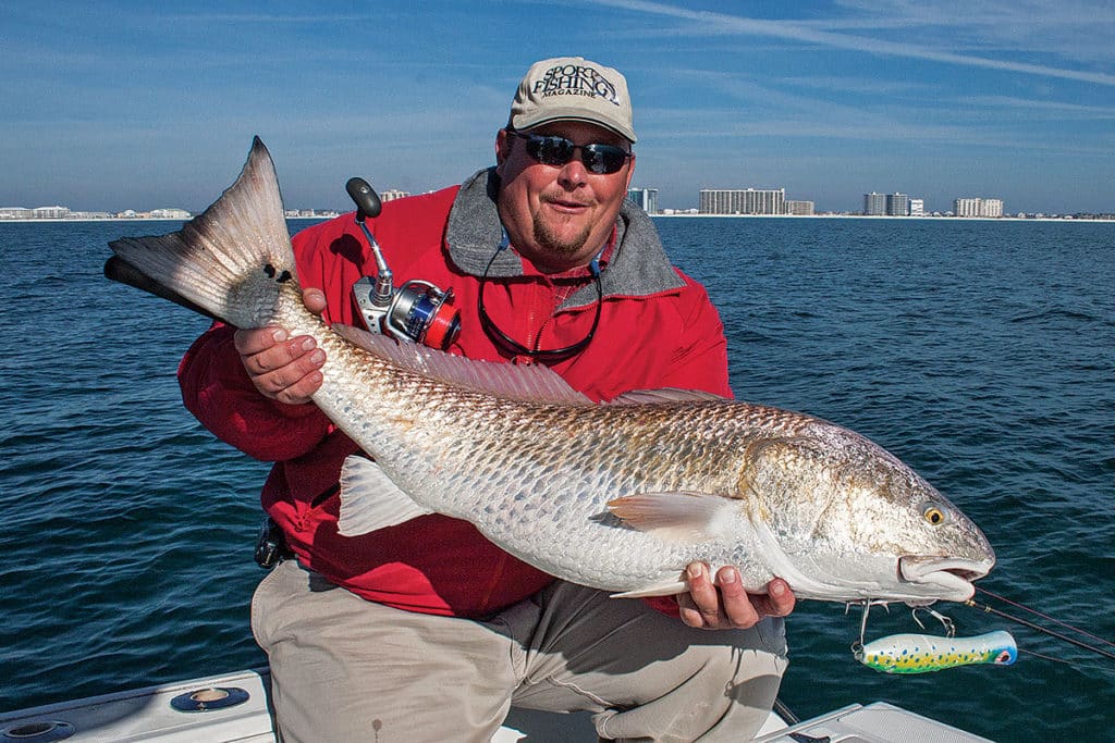 redfish on topwater