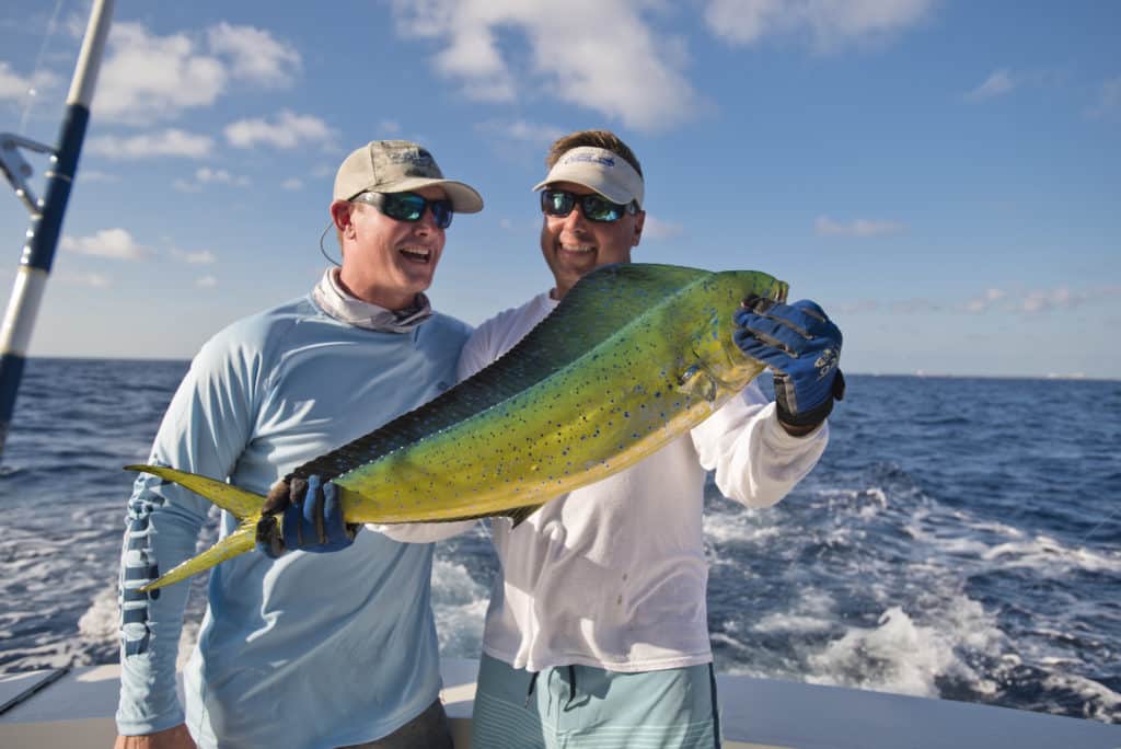 Grand Bahama Island fishermen mahi catch dolphin