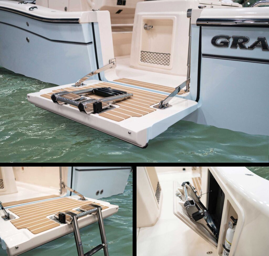 Grady-White 281 CE boarding door