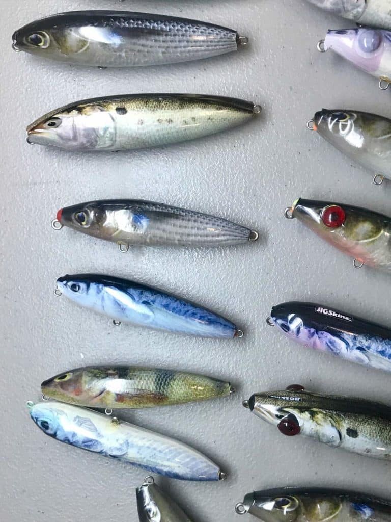 Lures refurbished with JigSkinz