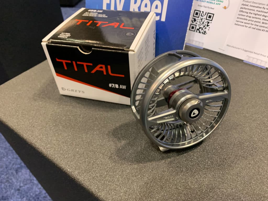 Greys Tital Fly Reel won for best fly fishing reel