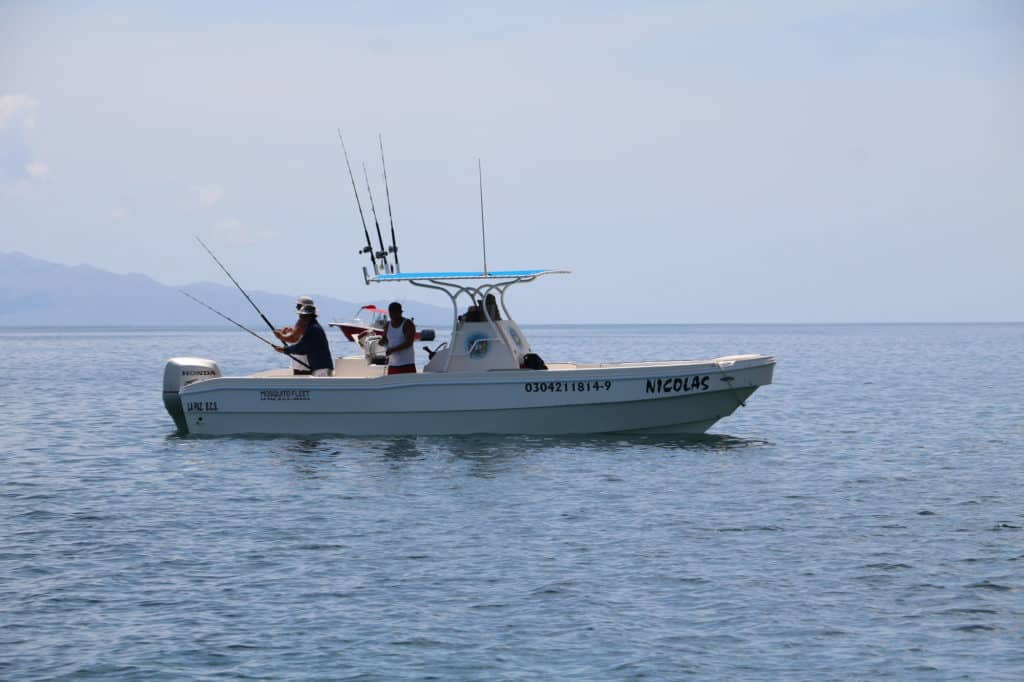 Fishermen trolling for mahi south of La Paz