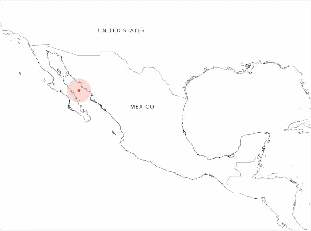 locator map kayak fishing Baja’s Central Sea of Cortez