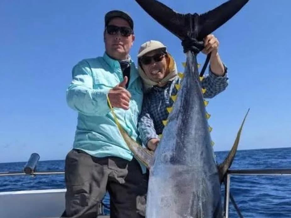 Large yellowfin tuna caught off Southern California