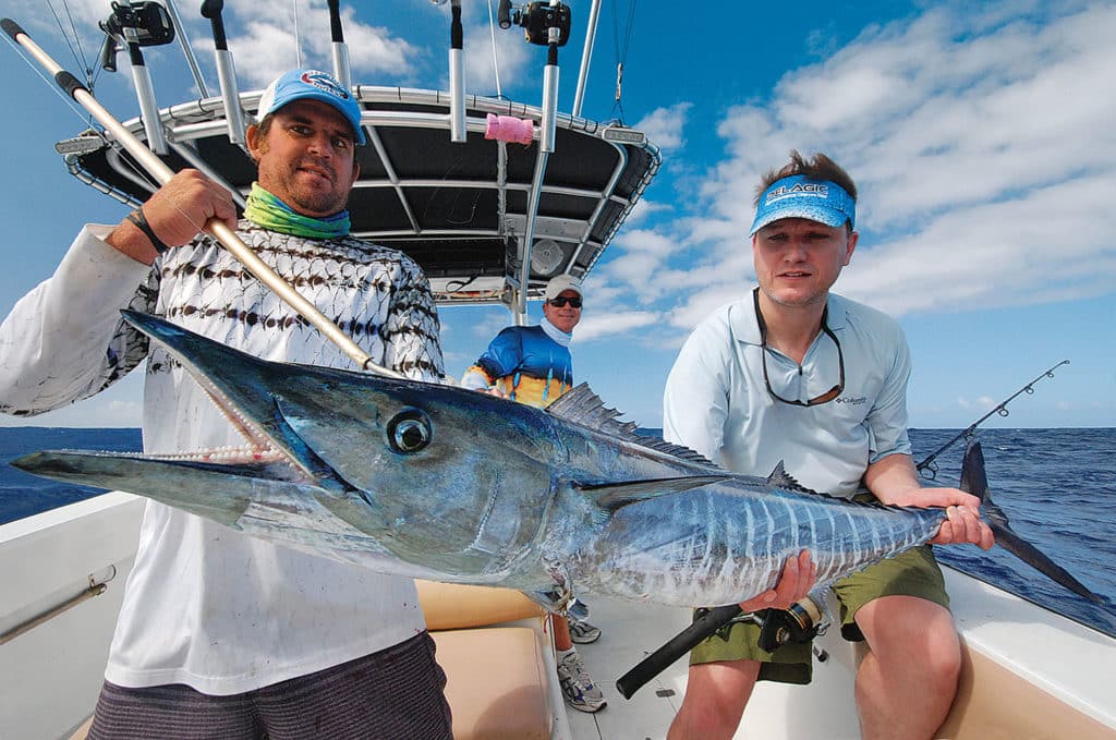 Wahoo gaffed in U.S. Virgin Islands